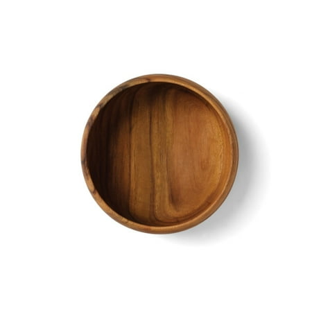 Acacia Wood Fox Run 74922 Round Calabash Bowl 12-Inch